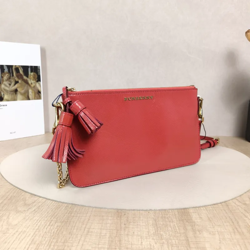 BURBERRY Crossbody Bag Crossbody Bag Red PVC One Size25*15 — cover view 2 of 5