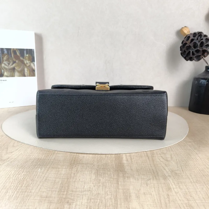 Louis Vuitton Crossbody Bag MADELEINE Black Monogram Empreinte Embossed Calfskin Medium 30 × 11 × 19.5 cm — cover view 3 of 5