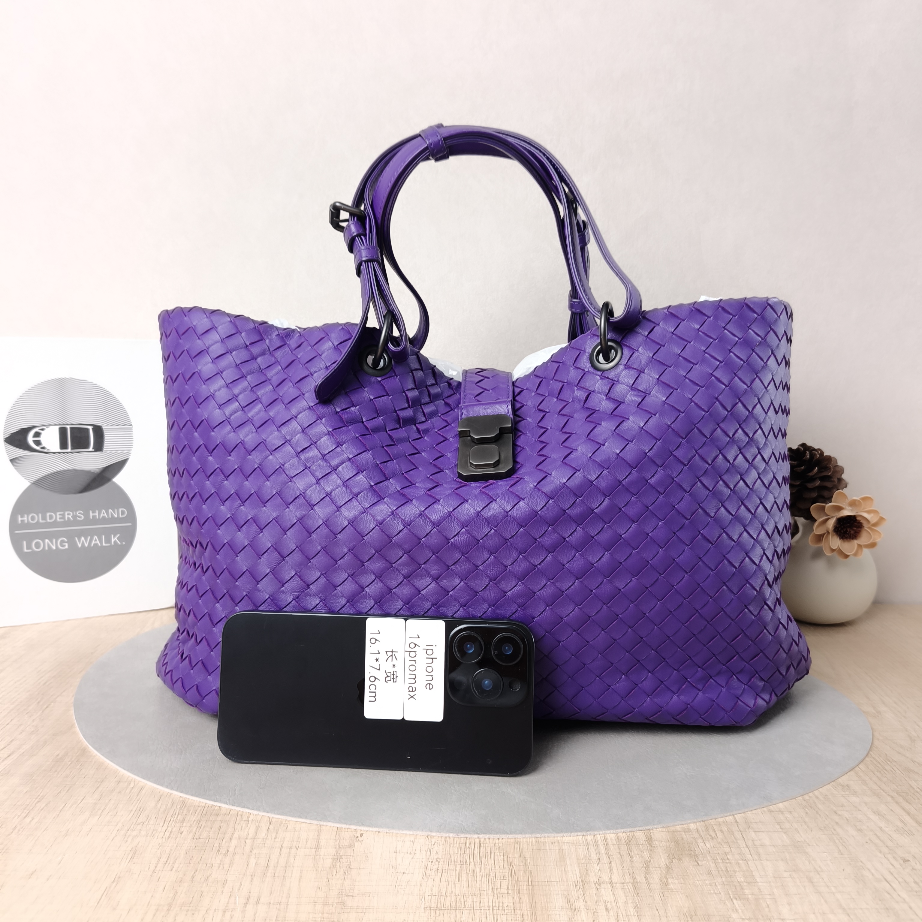 Bottega Veneta Top Handle Bag Woven Tote Bag Lambskin One Size29 × 13 × 25 cm — cover view 3 of 5