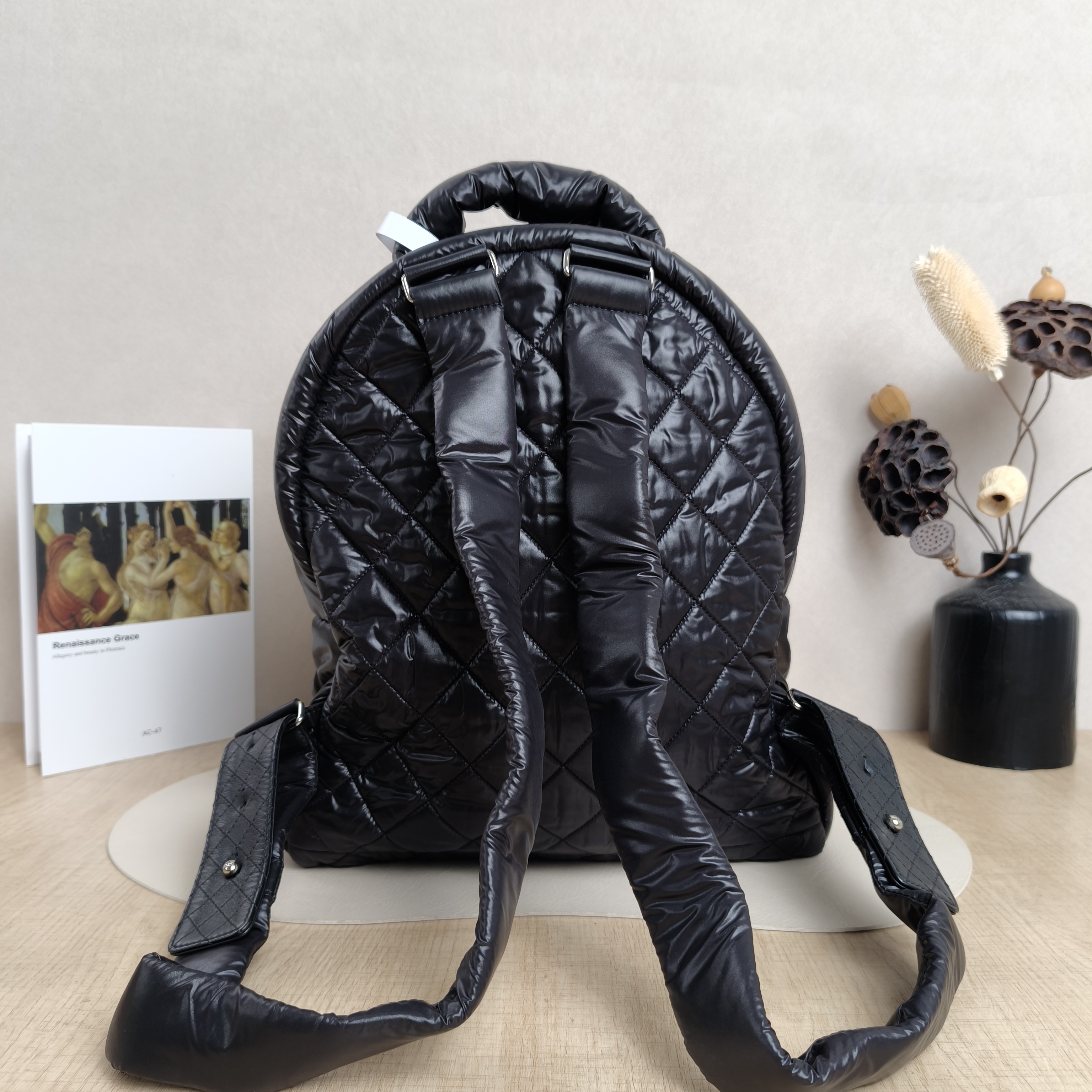Chanel Backpack Backpack Black Nylon29.5 × 12.5 × 36 cm — cover view 3 of 5