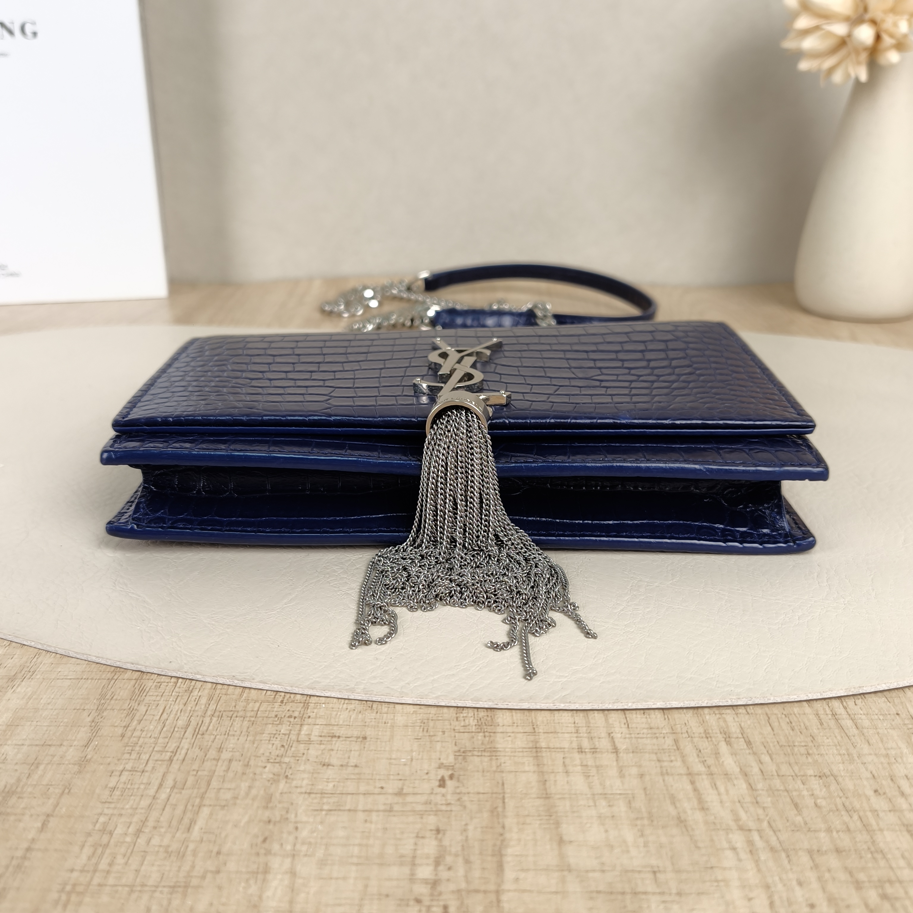 SAINT LAURENT Crossbody Bag KATE Edition Calfskinmini19 × 4 × 12 cm — cover view 4 of 8