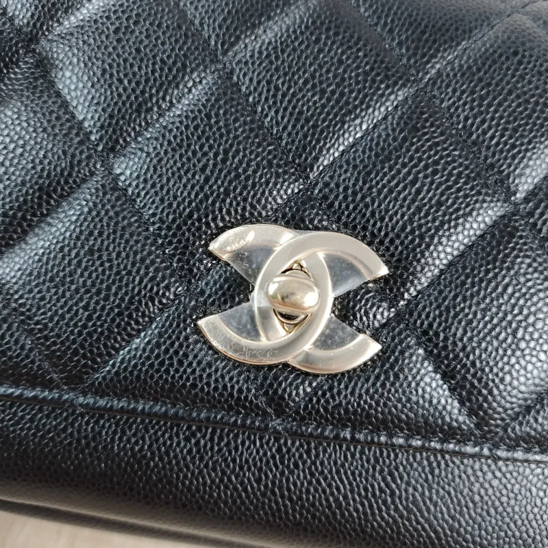 Chanel Crossbody Bag affinity Messenger Bag Black Grained Calfskin Small 19 × 7 × 14 cm 31 — detail view 13 of 14