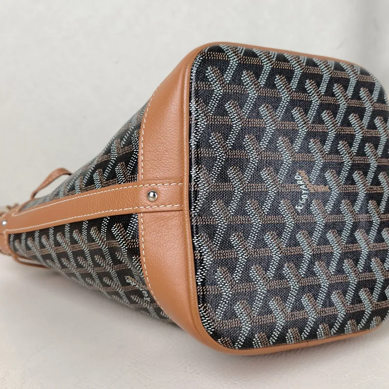 GOYARD Crossbody Bag Petit Flot Brown PVC Small 17 × 14.5 × 23 cm — detail view 6 of 8