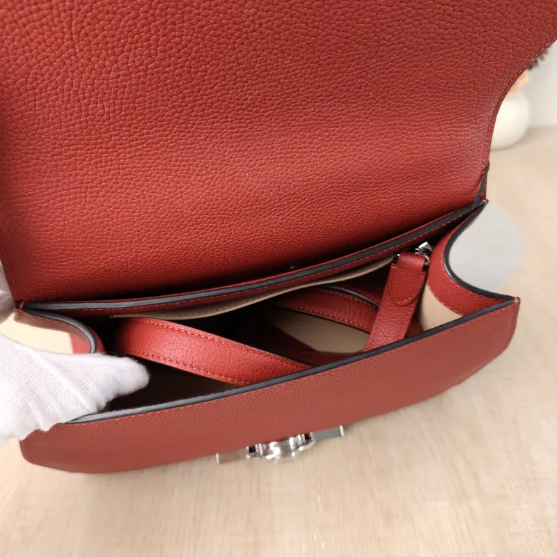 Moynat Crossbody Bag rejane Top Handle Crossbody Bag Red Calfskin Small 26 × 11 × 18 cm — detail view 7 of 16