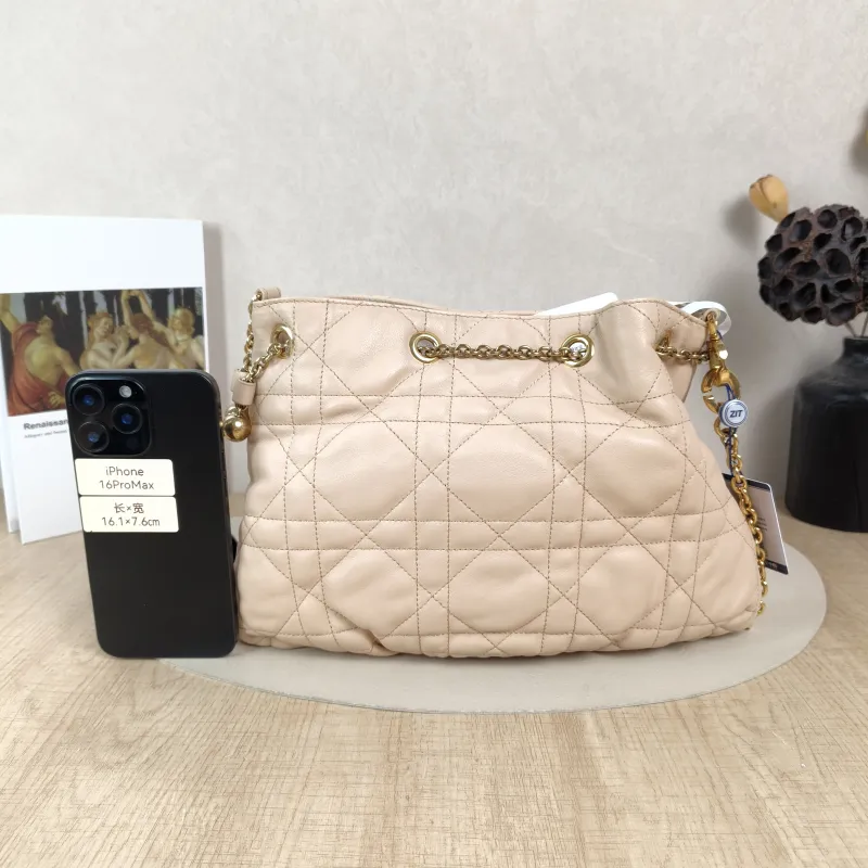 DIOR Shoulder Bag Ammi Beige Lambskin Medium31 × 13 × 18 cm — cover view 3 of 5