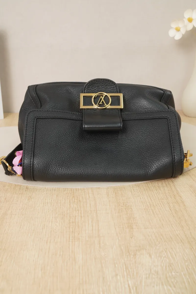 Louis Vuitton Dauphine Soft Medium Black Calfskin Microchip Edition · 24 × 9 × 17 cm — detail view 5 of 19