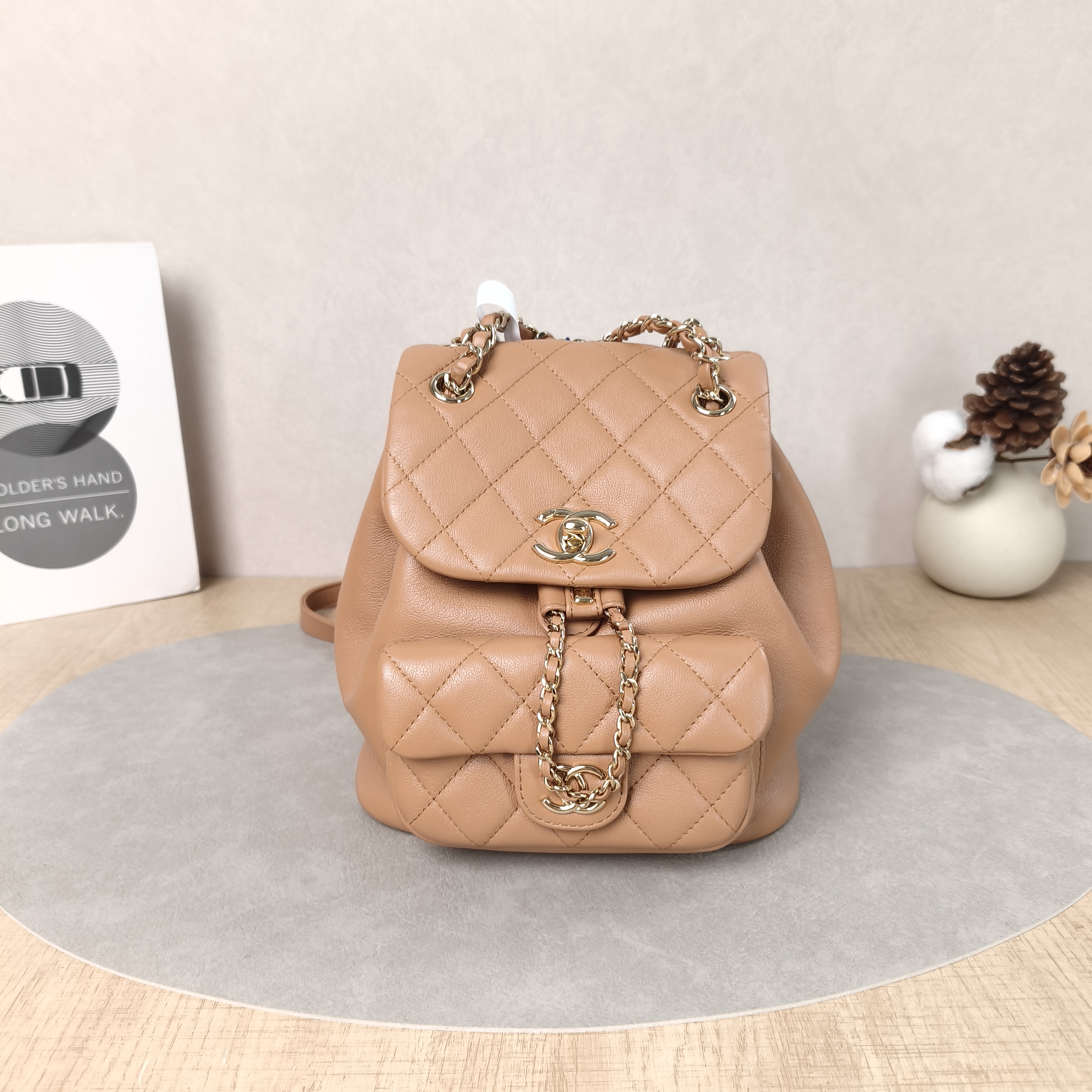 Chanel Backpack Duma Calfskin One Size18 × 12 × 18.5 cm