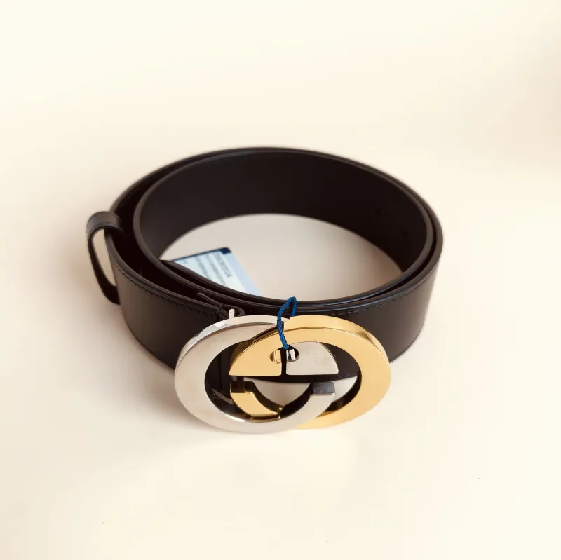 GUCCI Belt GB elt Black Calfskin One Size80