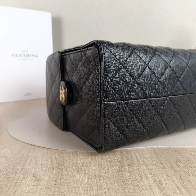 Chanel Shoulder Bag 25Bag Black Grained Calfskin Medium 30 × 15 × 40 cm — detail view 13 of 13