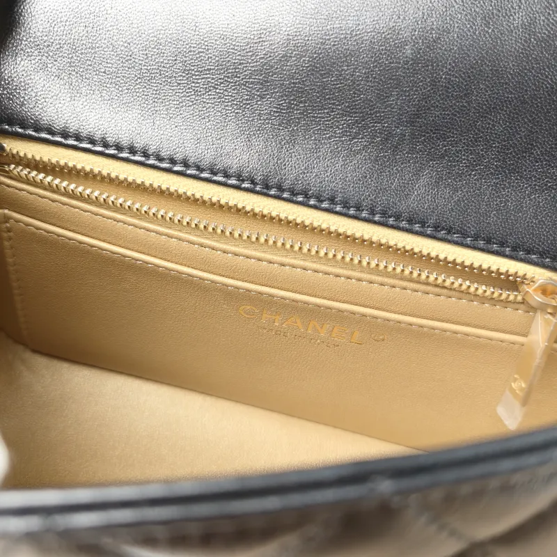 Chanel Crossbody Bag 25b c mini Black Lambskin mini 20 × 6 × 12 cm — detail view 5 of 10