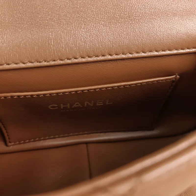 Chanel Crossbody Bag CF Mini Brown Lambskinmini17 × 6 × 12 cm — detail view 8 of 13