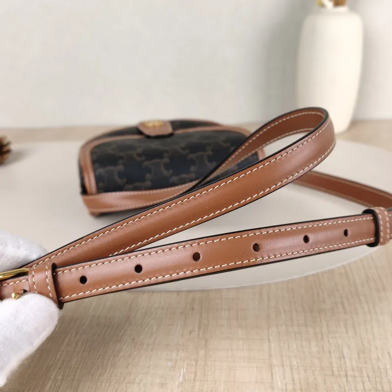 CELINE Crossbody Bag BESACE Monogram PV Cmini15 × 4 × 11 cm — detail view 10 of 11