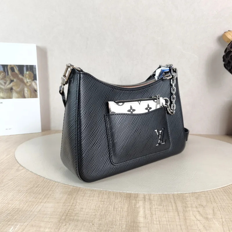 Louis Vuitton Crossbody Bag MARELLE Black Epi Embossed Calfskin Small 25 × 8 × 15 cm — cover view 3 of 5