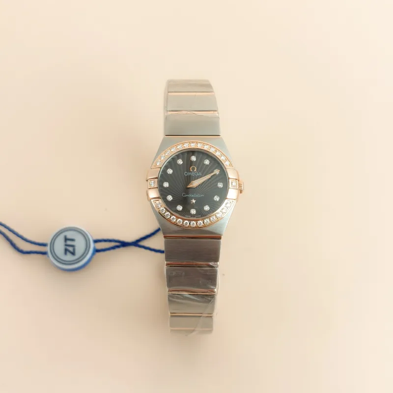 OMEGA Watch Watch Black Diamond 24mm Watch