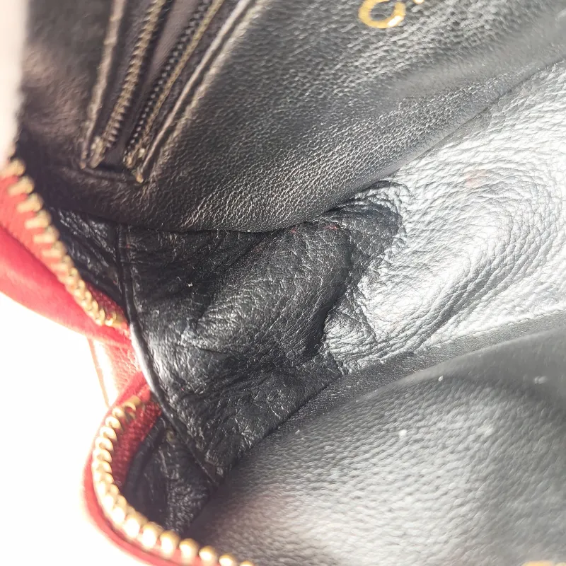 Chanel Crossbody Bag Crossbody Bag Red Lambskin One Size16 × 6 × 11 cm — detail view 14 of 14