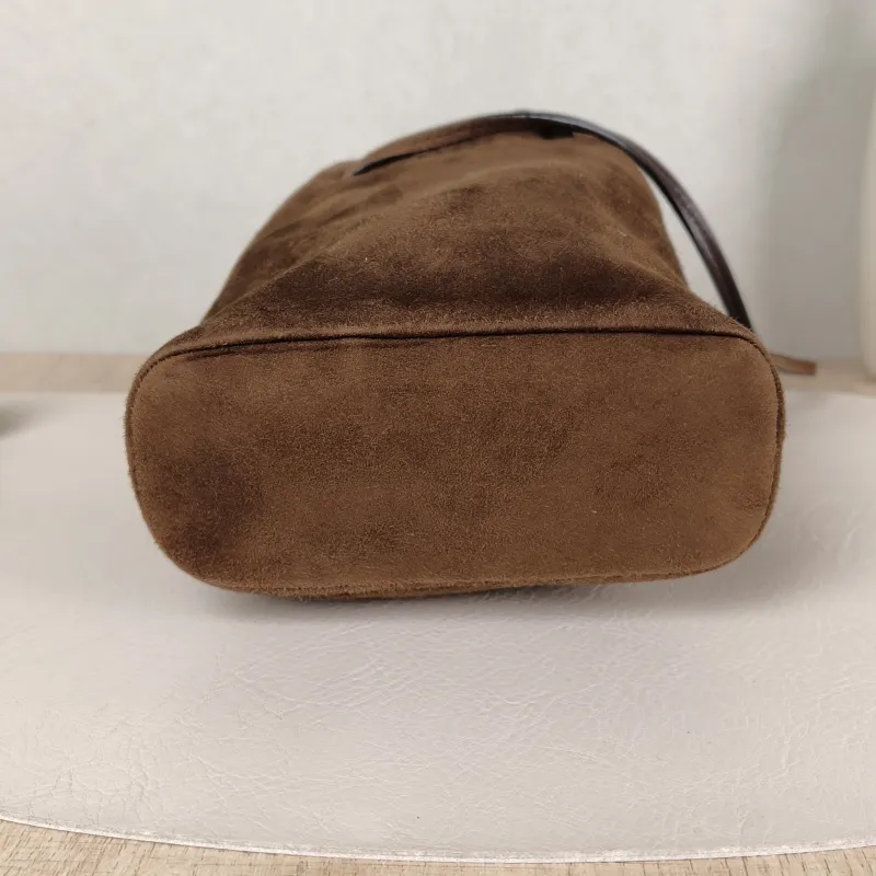Miumiu Crossbody Bag logo Suede One Size 15 × 7 × 17 cm — cover view 3 of 5