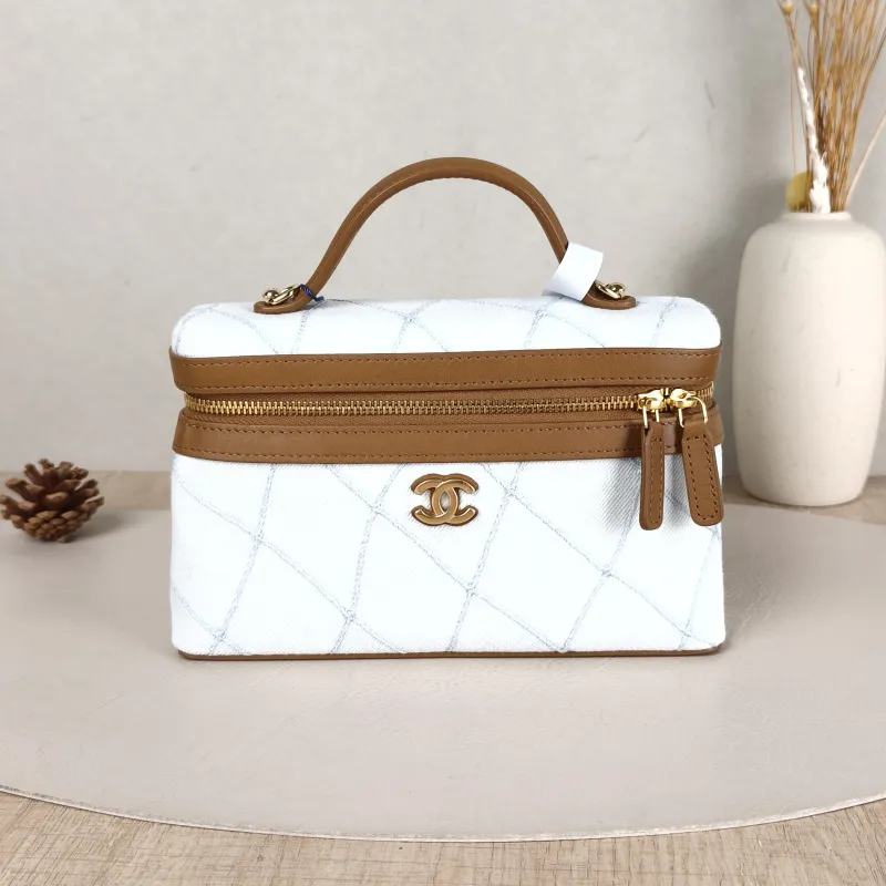 Chanel Crossbody Bag coco-beach Collection lp Blue One Size 19.5 × 5 × 17 cm