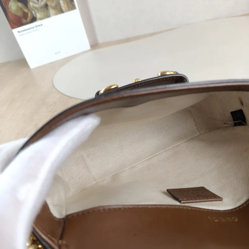 GUCCI Crossbody Bag Horsebit 1955 Horsebit Small Monogram PVC Small 20.5 × 5 × 14.5 cm — detail view 5 of 13
