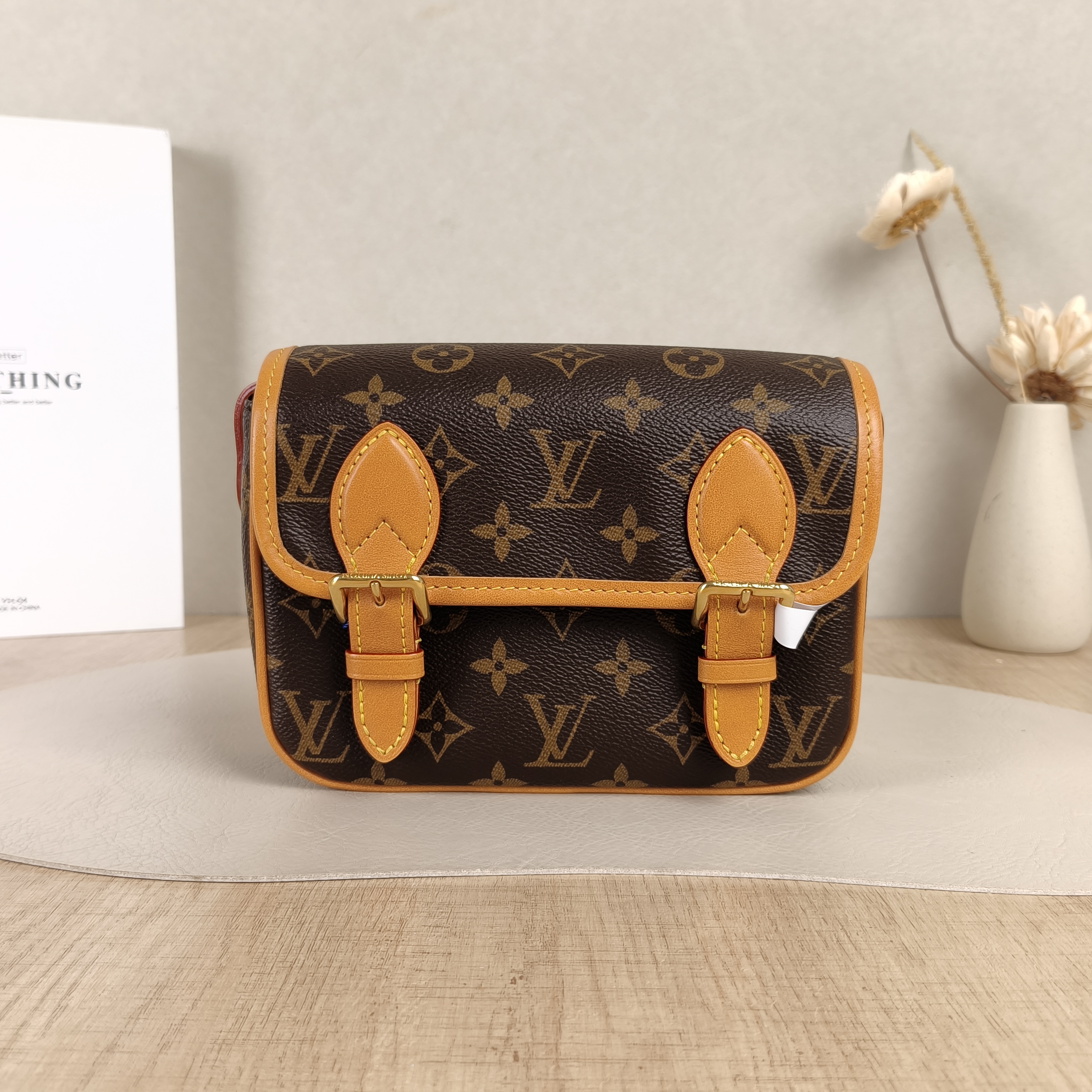 Louis Vuitton Crossbody Bag Satchel Messenger Bag Monogram PV Cmini19.5 × 6 × 15 cm