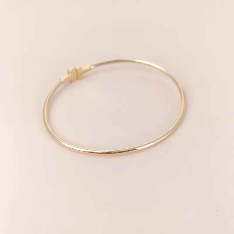 Tiffany&Co. Bangle T Collection T Yellow Gold Yellow Gold 18KY ellow Gold One Size17.1cm โ cover view 7 of 7