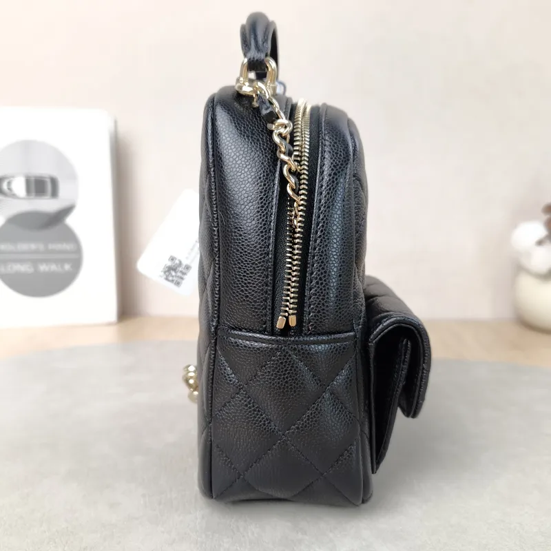 Chanel Backpack mini Backpack Collection Black Calfskin One Size13 × 9 × 18 cm — detail view 12 of 14