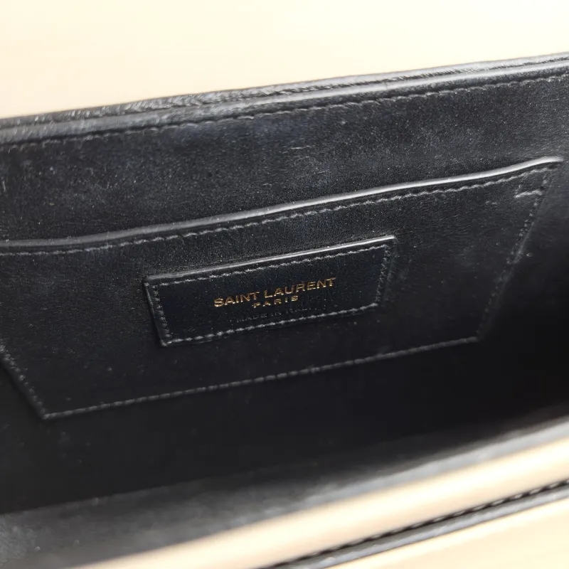 SAINT LAURENT Crossbody Bag Solferino Box Shoulder Bag White Calfskin Medium 23 × 16 × 7 cm — detail view 2 of 12