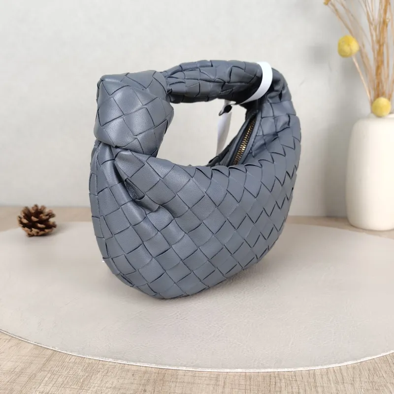 Bottega Veneta Top Handle Bag Jodie Dark Grey Lambskin Mini 28 × 8 × 23 cm — cover view 5 of 5
