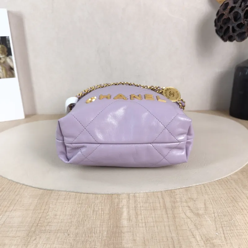 Chanel Crossbody Bag 22Bag Calfskin Mini 20 × 6 × 19 cm — cover view 4 of 5