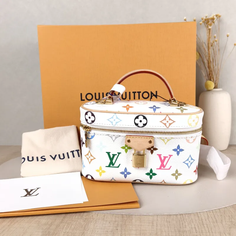Louis Vuitton Shoulder Bag VANITY POUCH Cosmetic Bag Multicolore PVC One Size 19 × 6.5 × 11.5 cm — cover view 5 of 6
