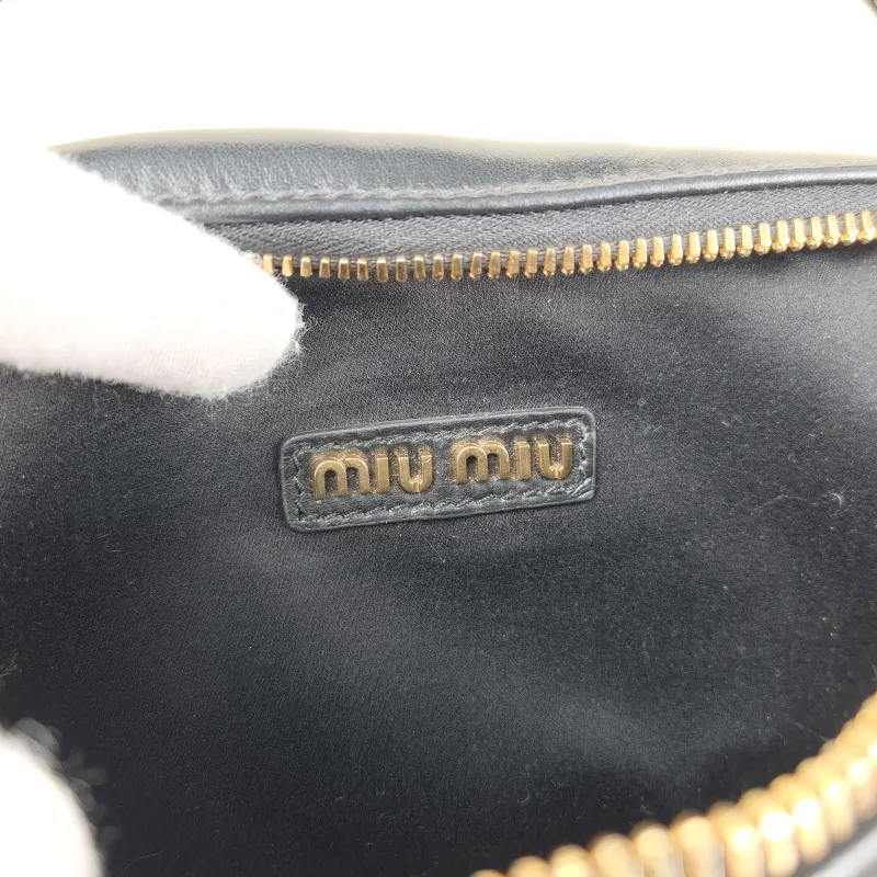 Miumiu Shoulder Bag Camera Bag Black Calfskin 18 × 6 × 10 cm — detail view 6 of 11