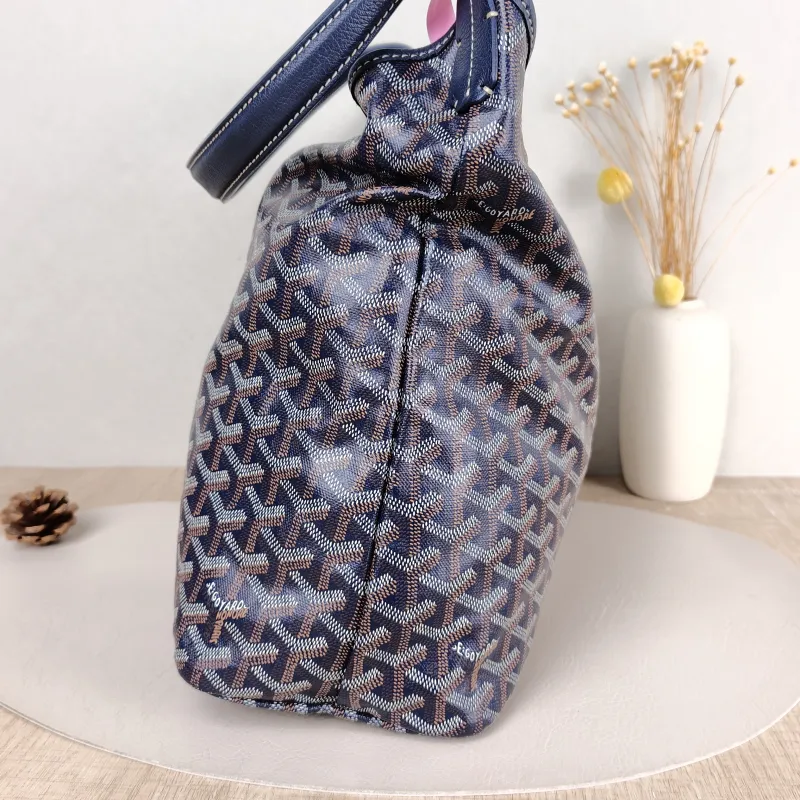 GOYARD Shoulder Bag Boheme Hobo​ Blue PVC Small 43 × 14 × 27 cm — detail view 9 of 11