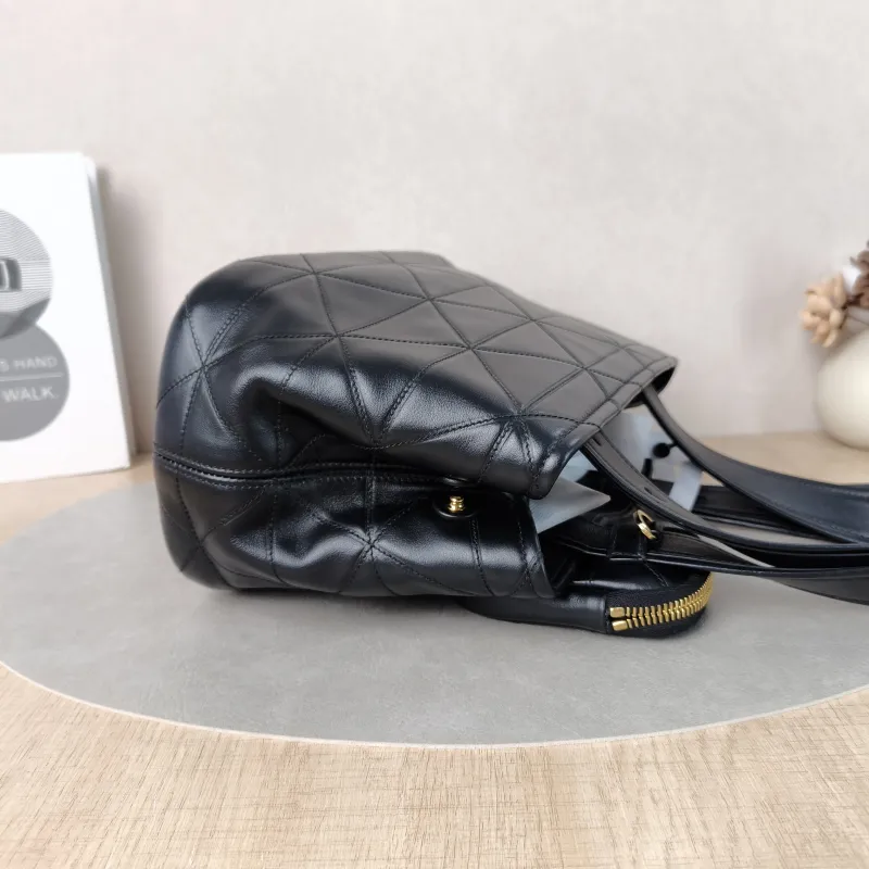 PRADA Top Handle Bag Tote Bag Black Calfskin One Size 29 × 15 × 17 cm — detail view 9 of 14