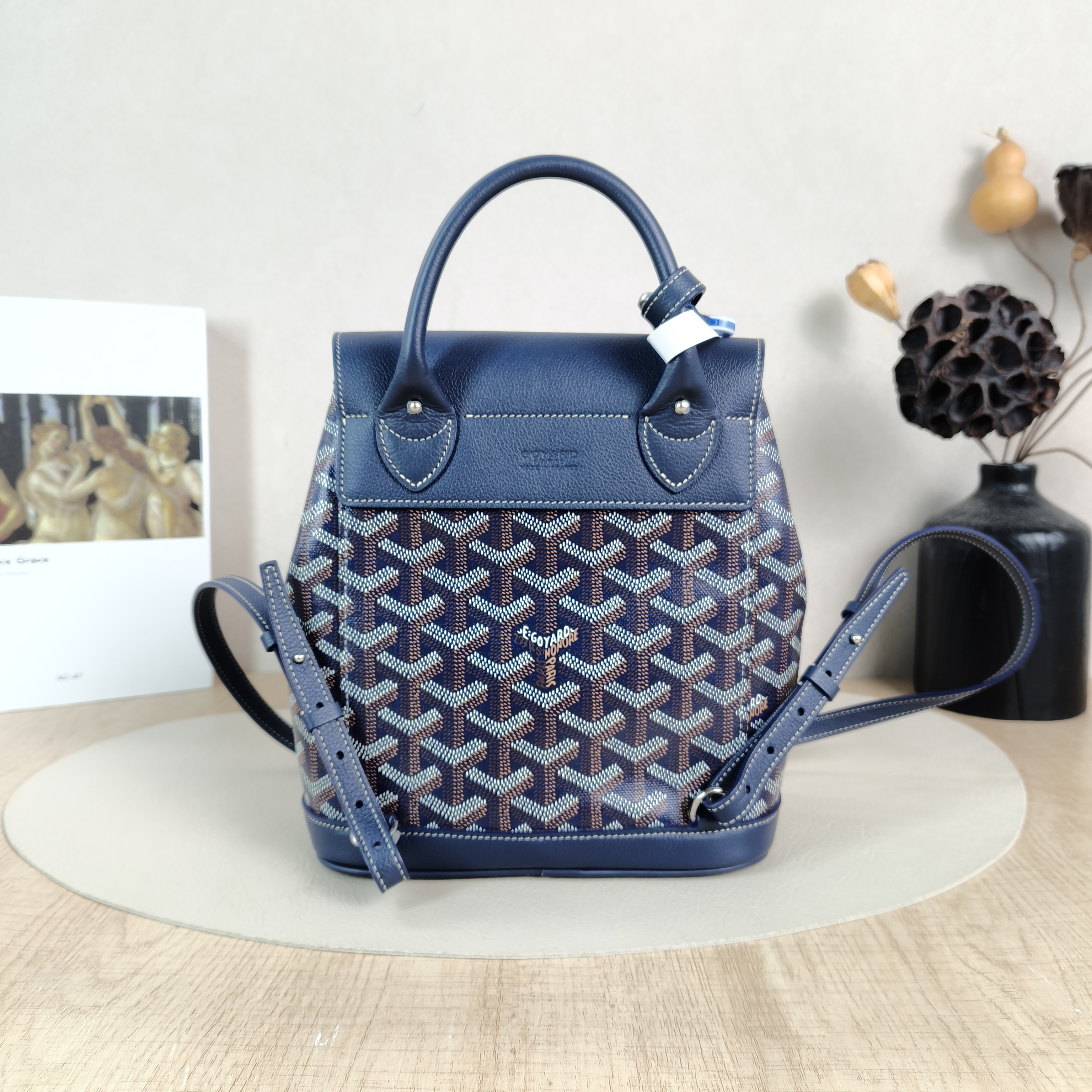 GOYARD Backpack ALPIN Backpack Blue PV Cmini19 × 9.5 × 23 cm — cover view 4 of 5