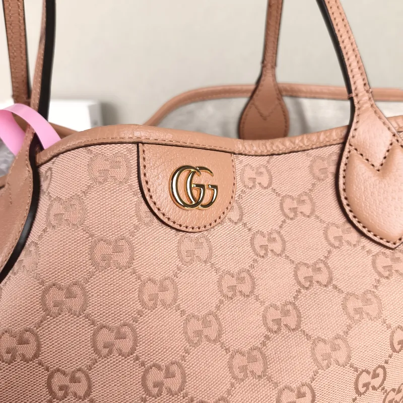 GUCCI Shoulder Bag ophidia GG Tote Bag Pink Canvas One Size 40 × 19 × 32 cm — detail view 11 of 12
