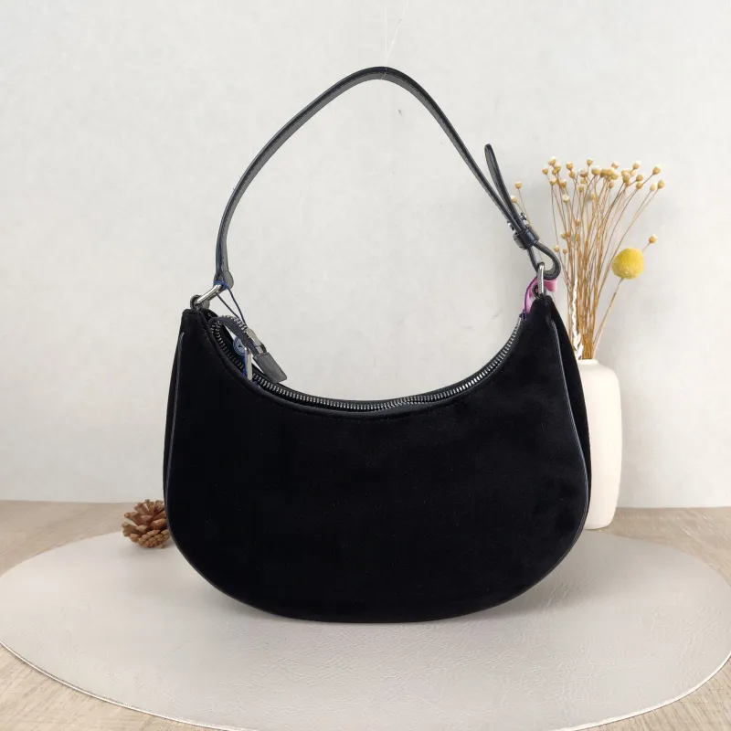 CELINE Shoulder Bag AVA Black Velvet One Size 24.5 × 9 × 17 cm — cover view 4 of 5
