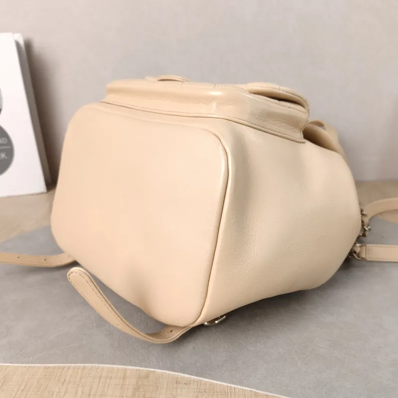 Chanel Backpack Duma Beige Calfskin Large 21 × 13 × 23 cm — detail view 8 of 13