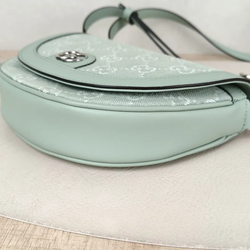 GUCCI Crossbody Bag Ophidia Green Mini 20 × 4 × 13.5 cm — detail view 9 of 11