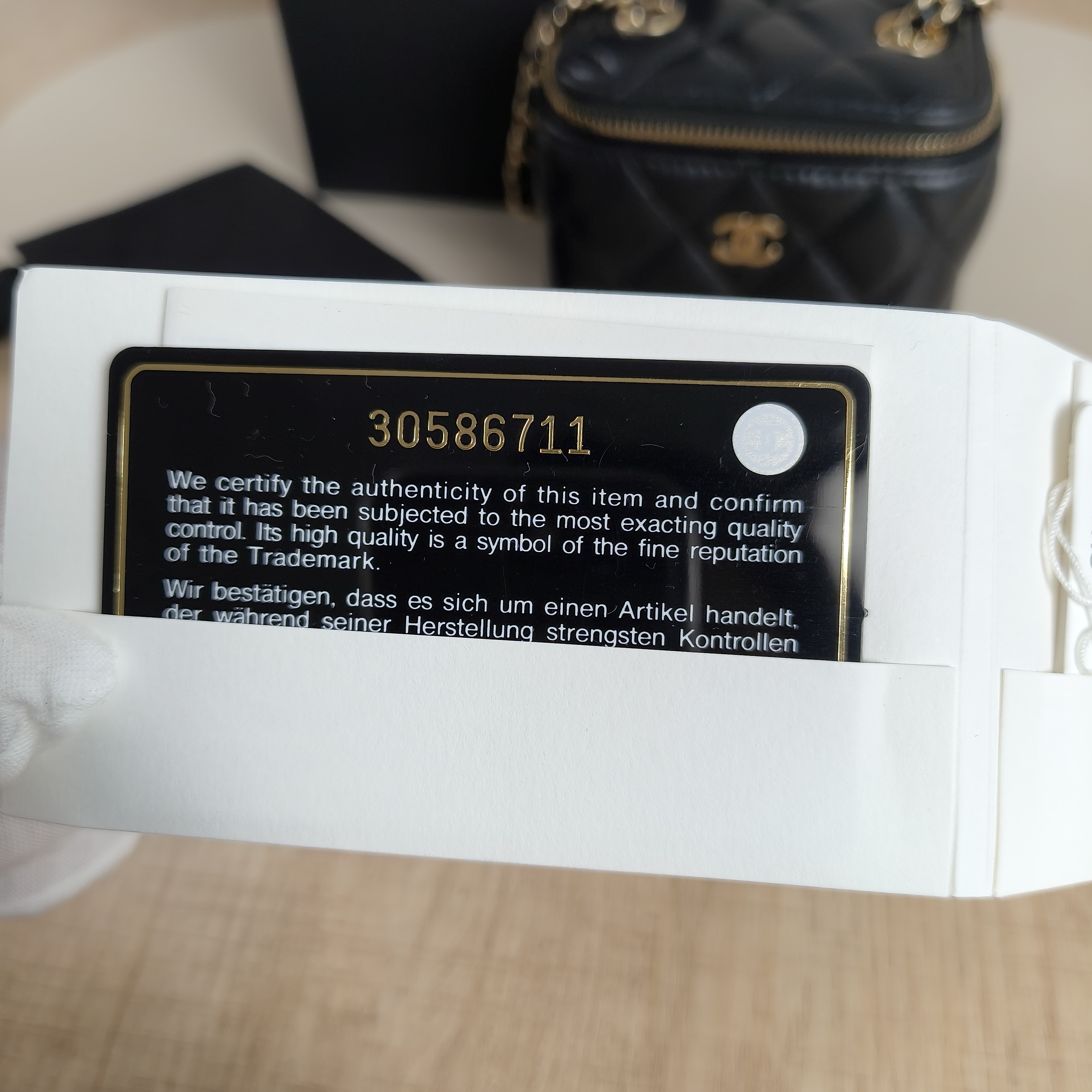 Chanel Crossbody Bag23cmini Black Lambskin Mini10 × 7 × 9 cm — cover view 7 of 12