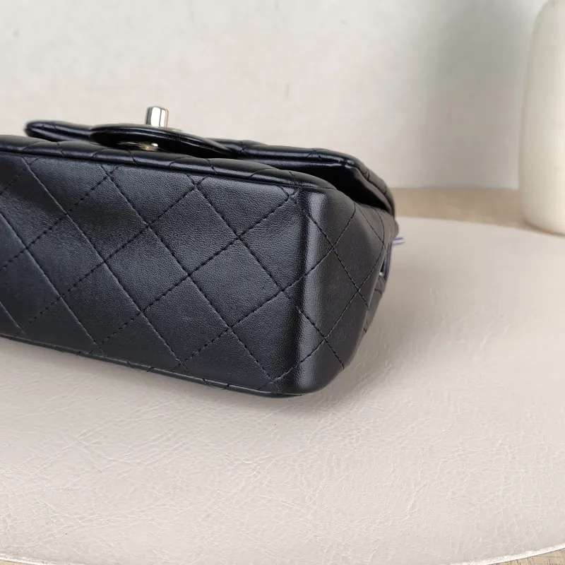 Chanel Crossbody Bag Classic Flap Mini CF Mini Black Lambskin One Size17 × 8 × 13.5 cm — detail view 1 of 15