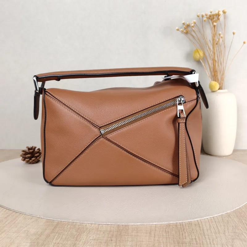 LOEWE Crossbody Bag Puzzle Caramel CC alfskin Small 24 × 10.5 × 16.5 cm — cover view 3 of 5
