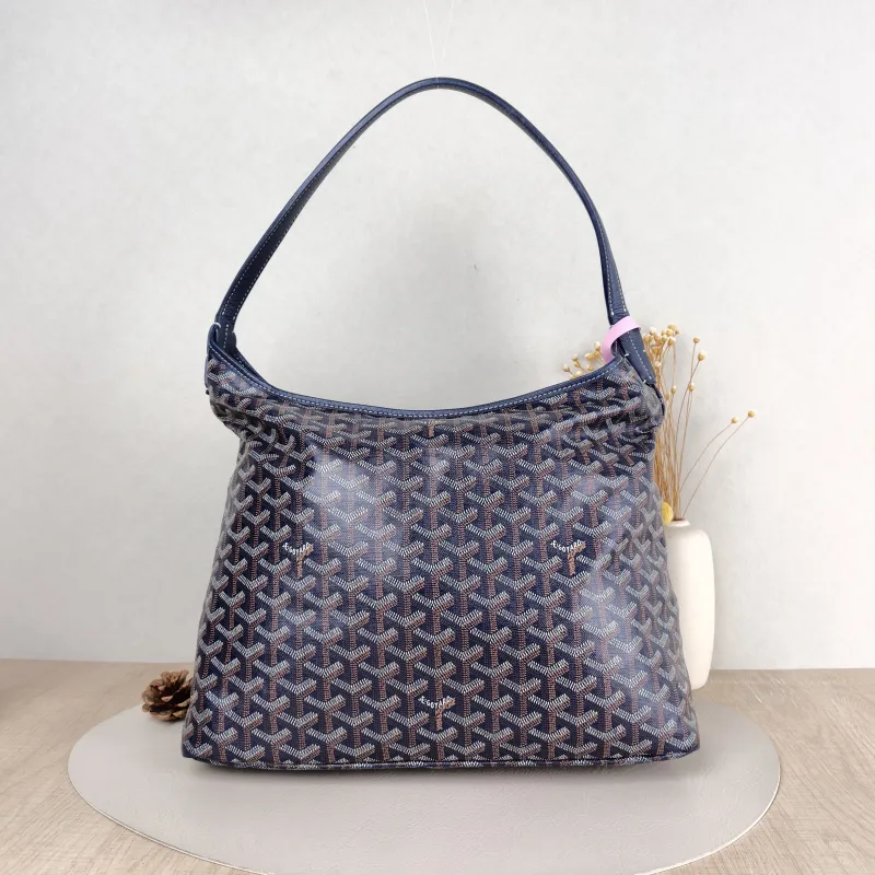 GOYARD Shoulder Bag Boheme Hobo​ Blue PVC Small 43 × 14 × 27 cm — cover view 3 of 5