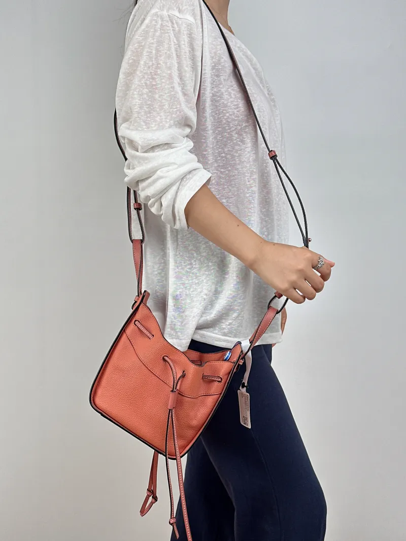 LOEWE Crossbody Bag Hammock Calfskinmini17 × 11 × 19.5 cm — on-model view 2 of 2