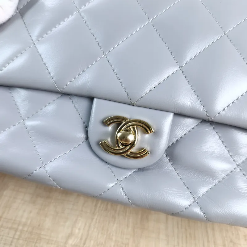 Chanel Crossbody Bag 23s Grey Lambskin One Size 23.5 × 7.5 × 17 cm — detail view 11 of 13