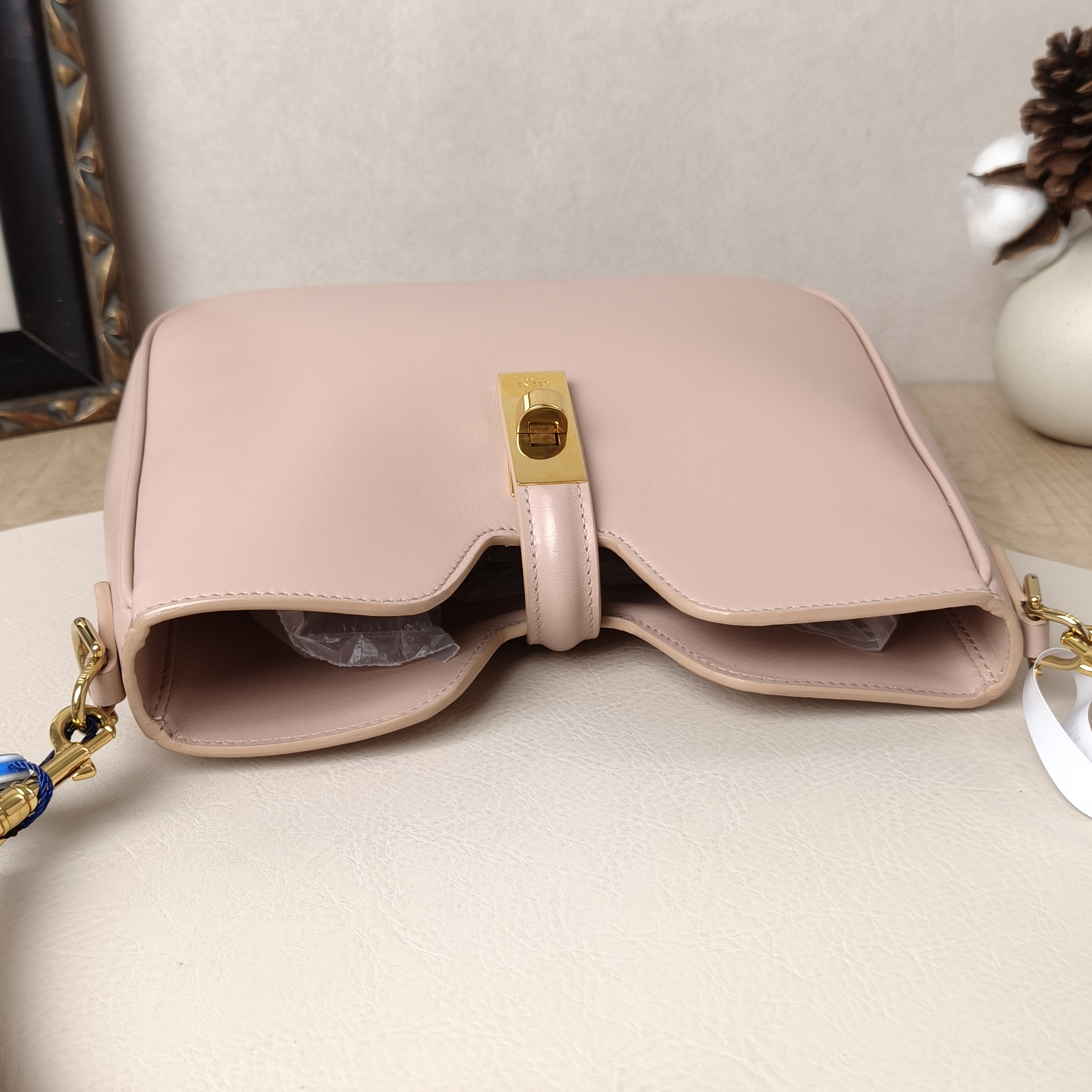 CELINE Shoulder Bag Pink Calfskin One Size24 × 5 × 21 cm — cover view 6 of 10