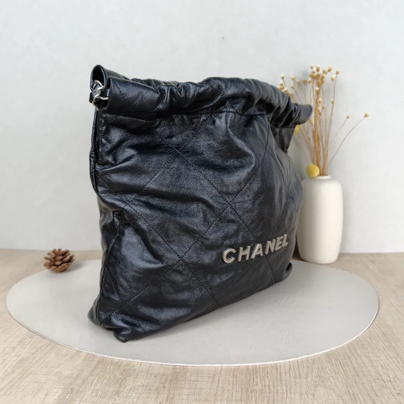 Chanel Shoulder Bag 22Bag Black CC alfskin Small 35 × 7 × 37 cm — cover view 3 of 5