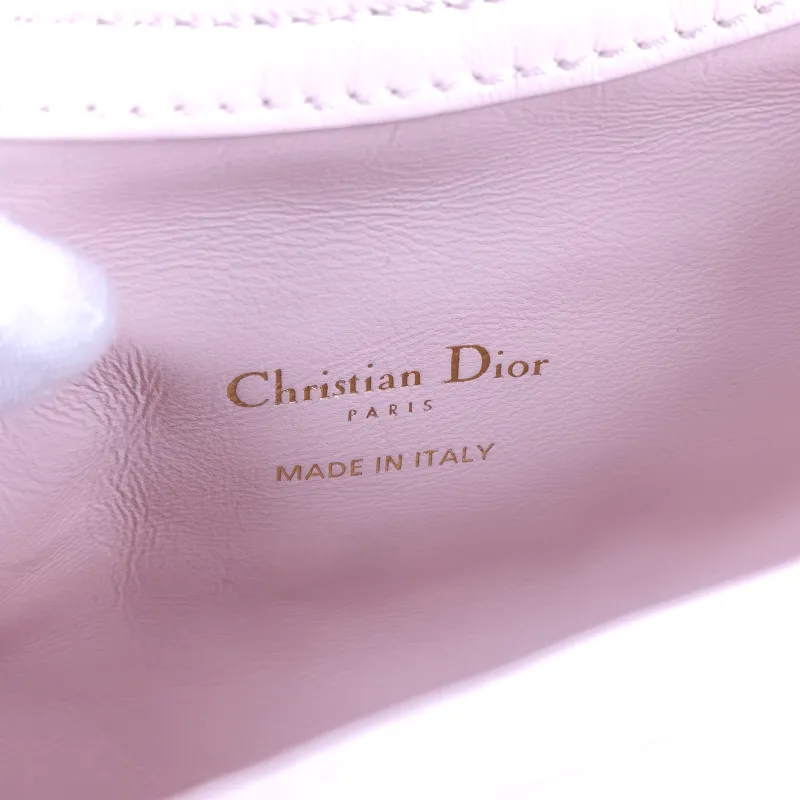 DIOR Crossbody Bag Jolie Top Handle Chain Bag Pink Lambskin Mini 18.5 × 8.5 × 13 cm — detail view 3 of 11