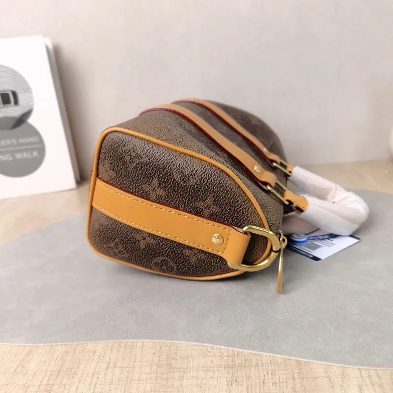Louis Vuitton Crossbody Bag Keepall 25 Edition Brown PVC Medium 25 × 11 × 15 cm — detail view 5 of 12