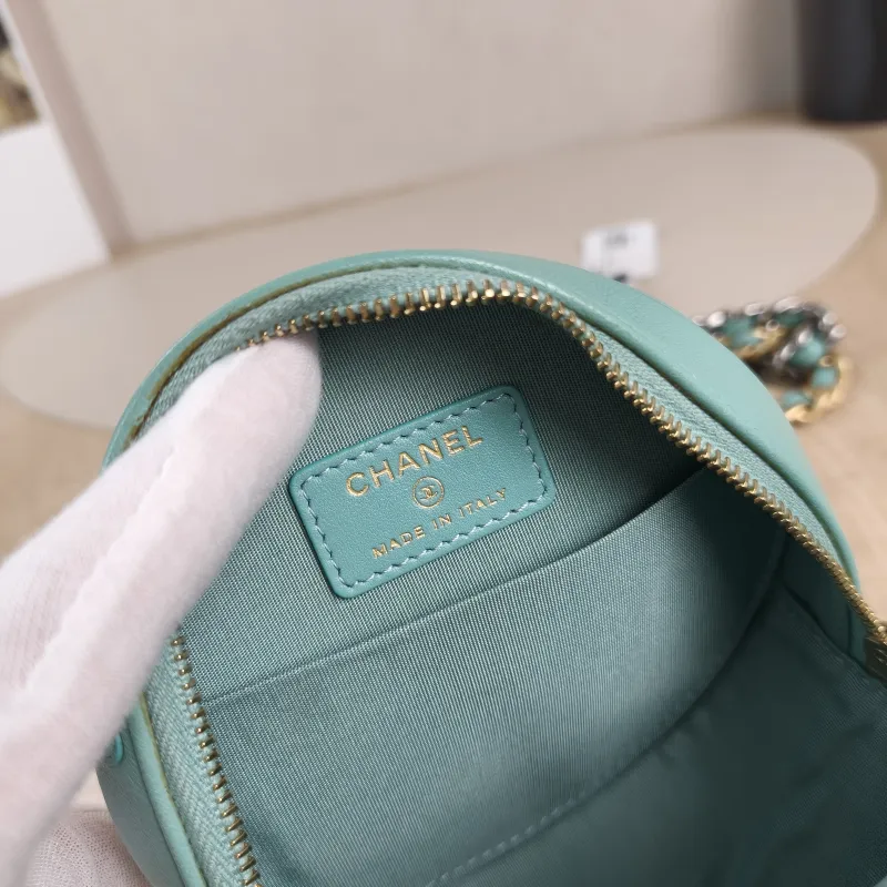 Chanel Crossbody Bag 19bag Blue Lambskin Mini 12 × 4.5 × 12 cm 31 — detail view 11 of 11