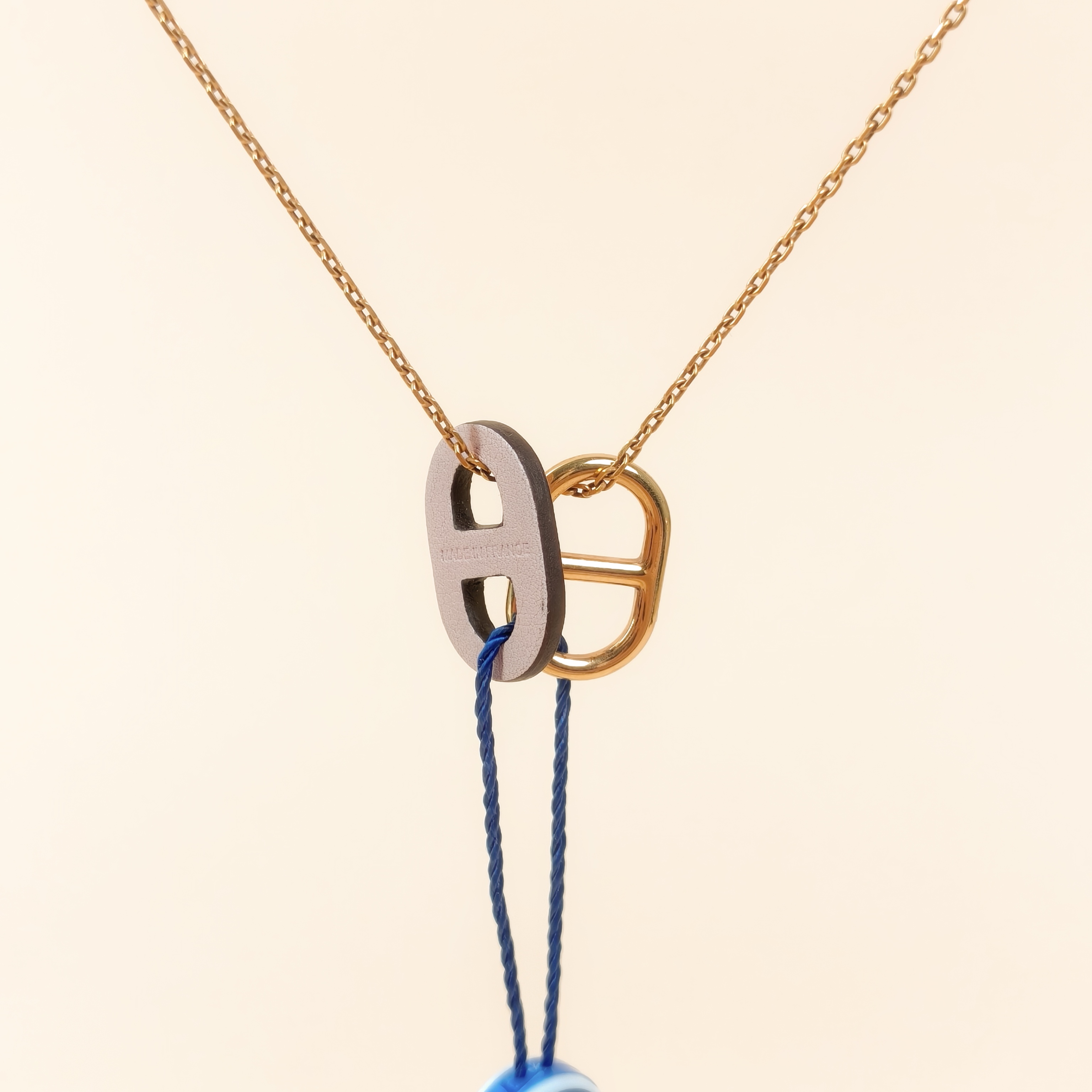 Hermès Necklace Mini Maillon Collection Necklace Gold Small36cm