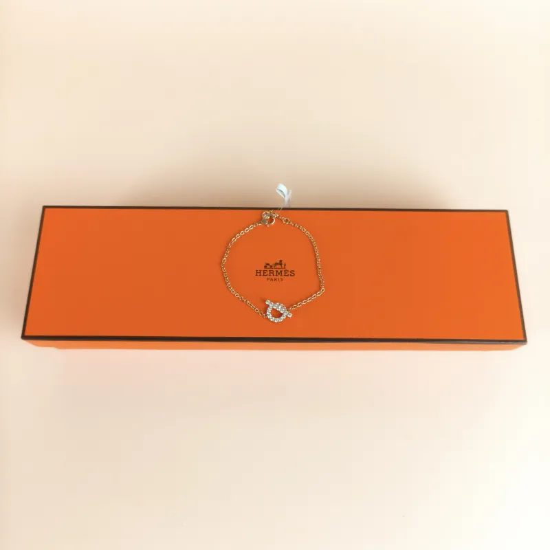 Hermès Bracelet Finesse QP avé Diamond Bracelet Rose Gold Diamond18KR ose Gold One Size 17.5cm — cover view 7 of 7